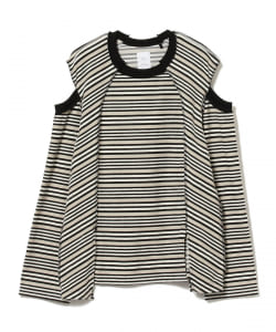 Name. × Ray BEAMS / 別注 マルチストライプ ロングスリーブ Tシャツ
