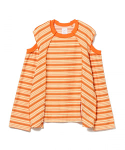 Name. × Ray BEAMS / 別注 マルチストライプ ロングスリーブ Tシャツ