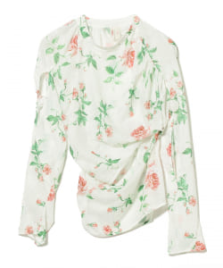 ○YUHAN WANG / rose print tops