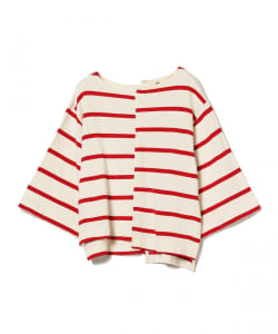 ▲○Uhr / Wide Sleeve Border Long Tee