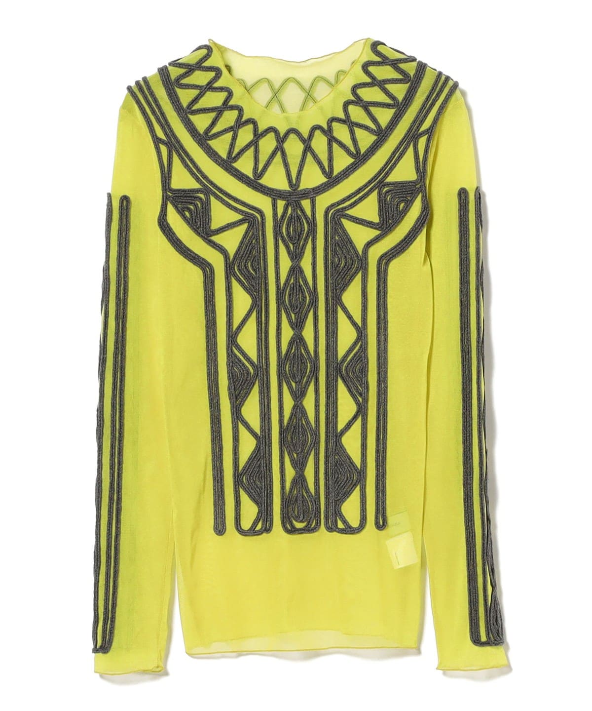 FUMIE=TANAKA フミエ タナカ / メッシュ ギザ Tシャツ Tシャツ・カットソー WOMEN YELLOW 1 FUMIE=TANAKA フミエ タナカ / メッシュ ギザ Tシャツ Tシャツ・カットソー WOMEN YELLOW 1