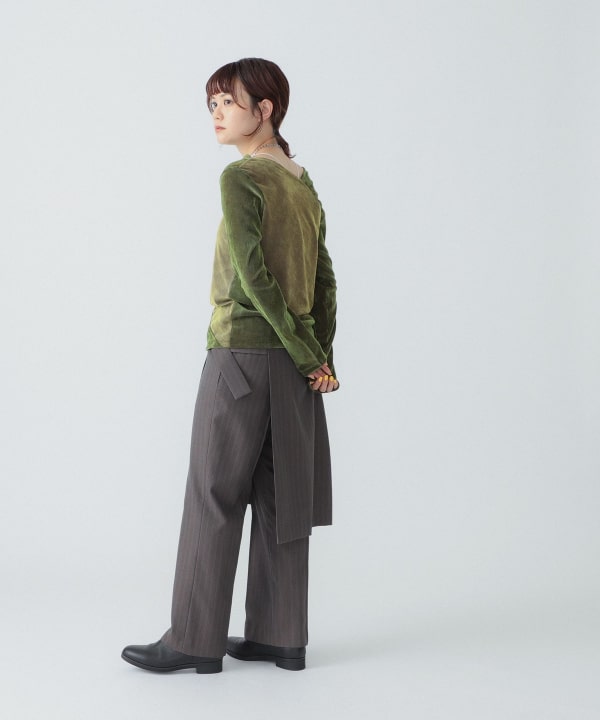 Ray BEAMS - J638新品 レイビームスRBS ベルテッド Vネック