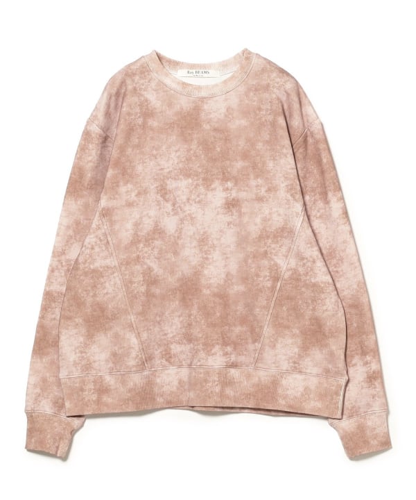 Ray BEAMS (Ray BEAMS) Spray Print Sweat Crew Neck (Tops