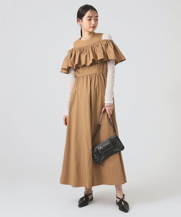 Ray BEAMS(レイ ビームス)ストレッチ レース クルーネック T Ray BEAMS(レイ ビームス)ストレッチ レース クルーネック T