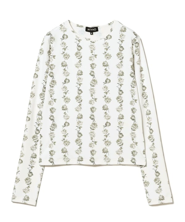 新品　MIYAO ミヤオ カフフリルロングスリーブTシャツ　Ray BEAMS 61140928232_C_2.jpg