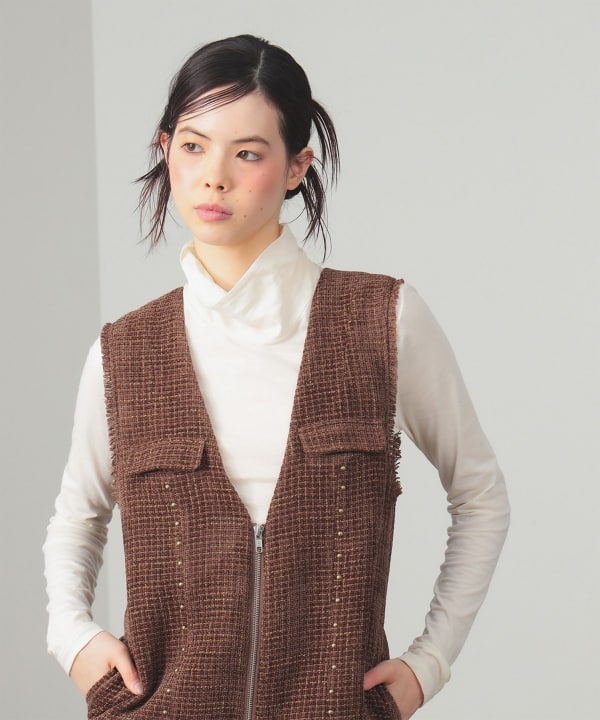 Ray BEAMS（レイ ビームス）ソフト 天竺 タートルネック