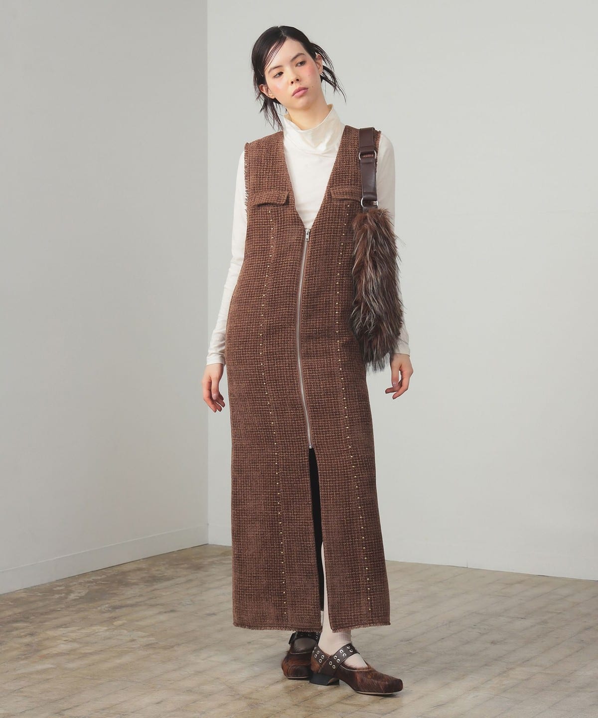 Ray BEAMS（レイ ビームス）ソフト 天竺 タートルネック