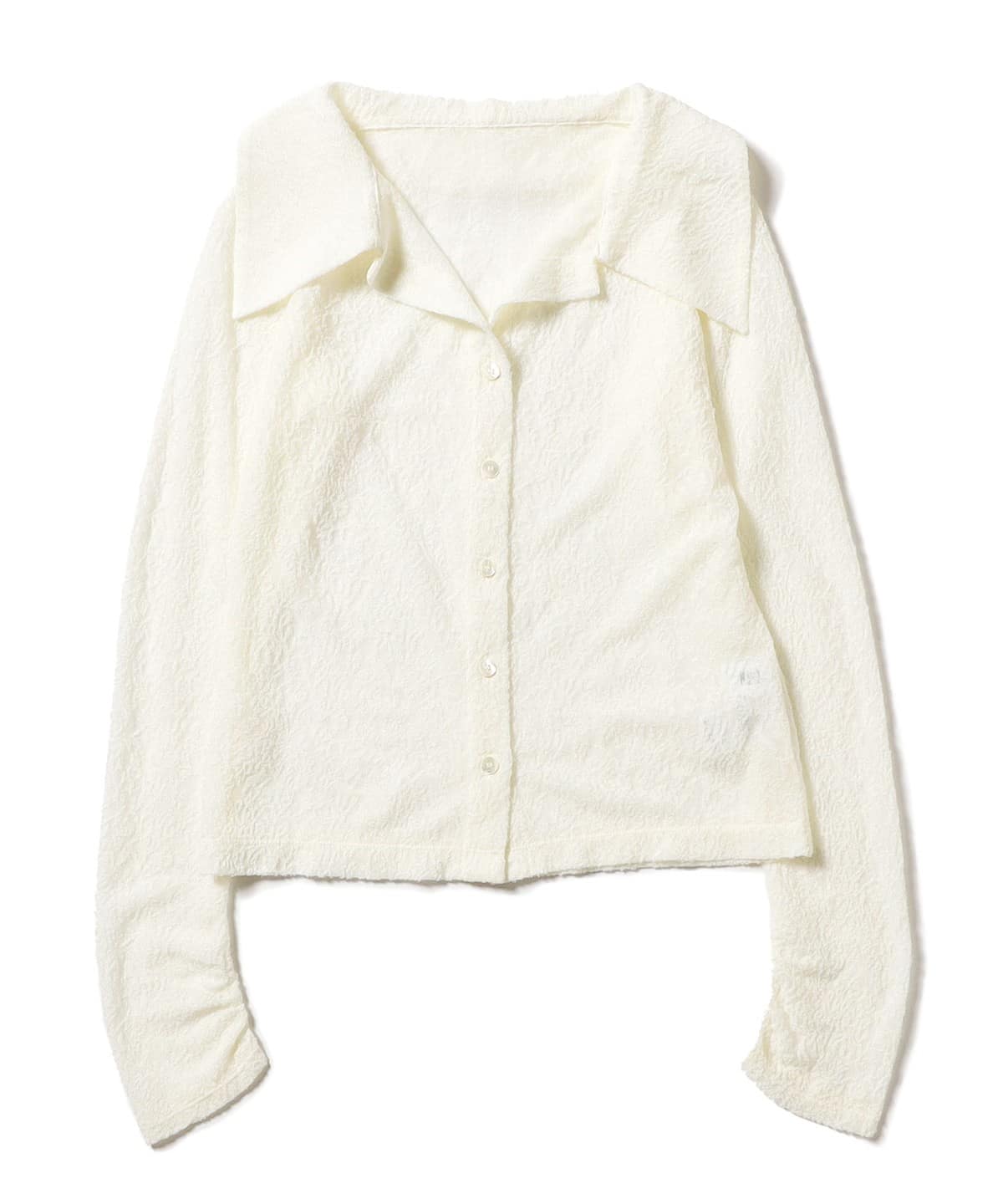 RBS アールビーエス / カットレース ビッグカラー シャツ シャツ・ブラウス WOMEN OFF WHITE ONE SIZE