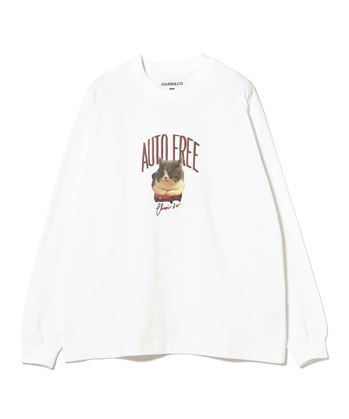 【別注】CHARI & CO チャリアンドコー / AMUCHAN AUTO FREE CREW SWEAT トップス WOMEN WHITE ONE SIZE 【別注】CHARI & CO チャリアンドコー / AMUCHAN AUTO FREE CREW SWEAT トップス WOMEN WHITE ONE SIZE