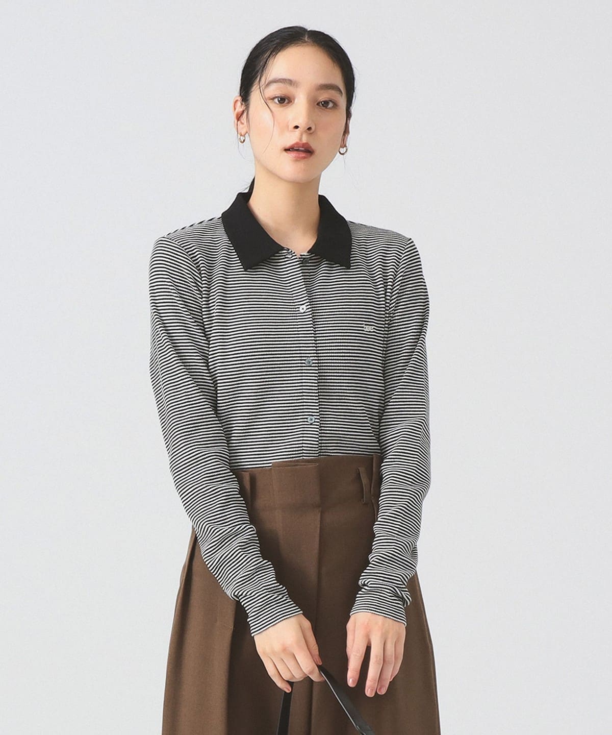 Ray BEAMS（レイ ビームス）Lee / BORDER WAFFLE SHIRTS