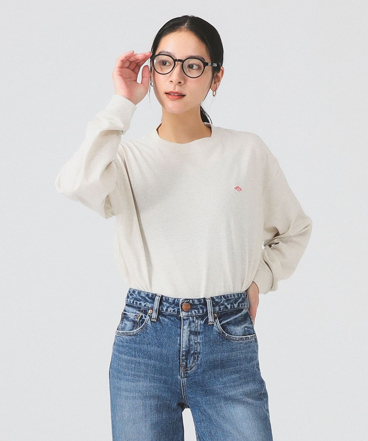 DANTON ダントン / ソリッド ロングスリーブ Tシャツ Tシャツ・カットソー WOMEN 111 HEATHER IVORY M DANTON ダントン / ソリッド ロングスリーブ Tシャツ Tシャツ・カットソー WOMEN 111 HEATHER IVORY M