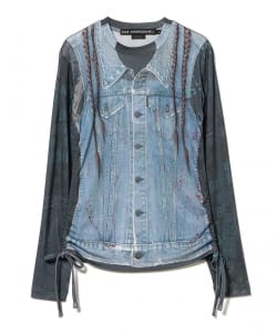 ANDERSSON BELL / DENIM COLLAGE PRINTED TOP