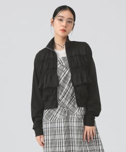 フリル ジャージ ブルゾン