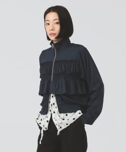 フリル ジャージ ブルゾン