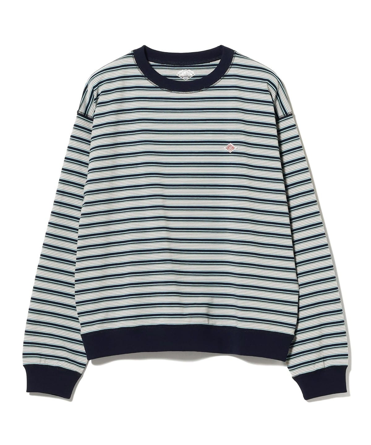 BEAMS DANTON / （BLACK／M） Ray BEAMS（レイ ビームス）DANTON / ストライプ ロングスリーブ T