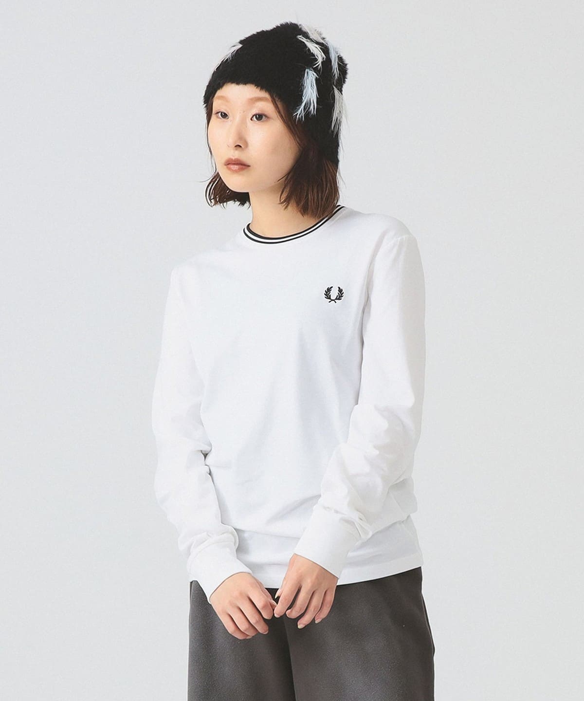 Ray BEAMS（レイ ビームス）FRED PERRY / Twin Tipped Long Sleeve T