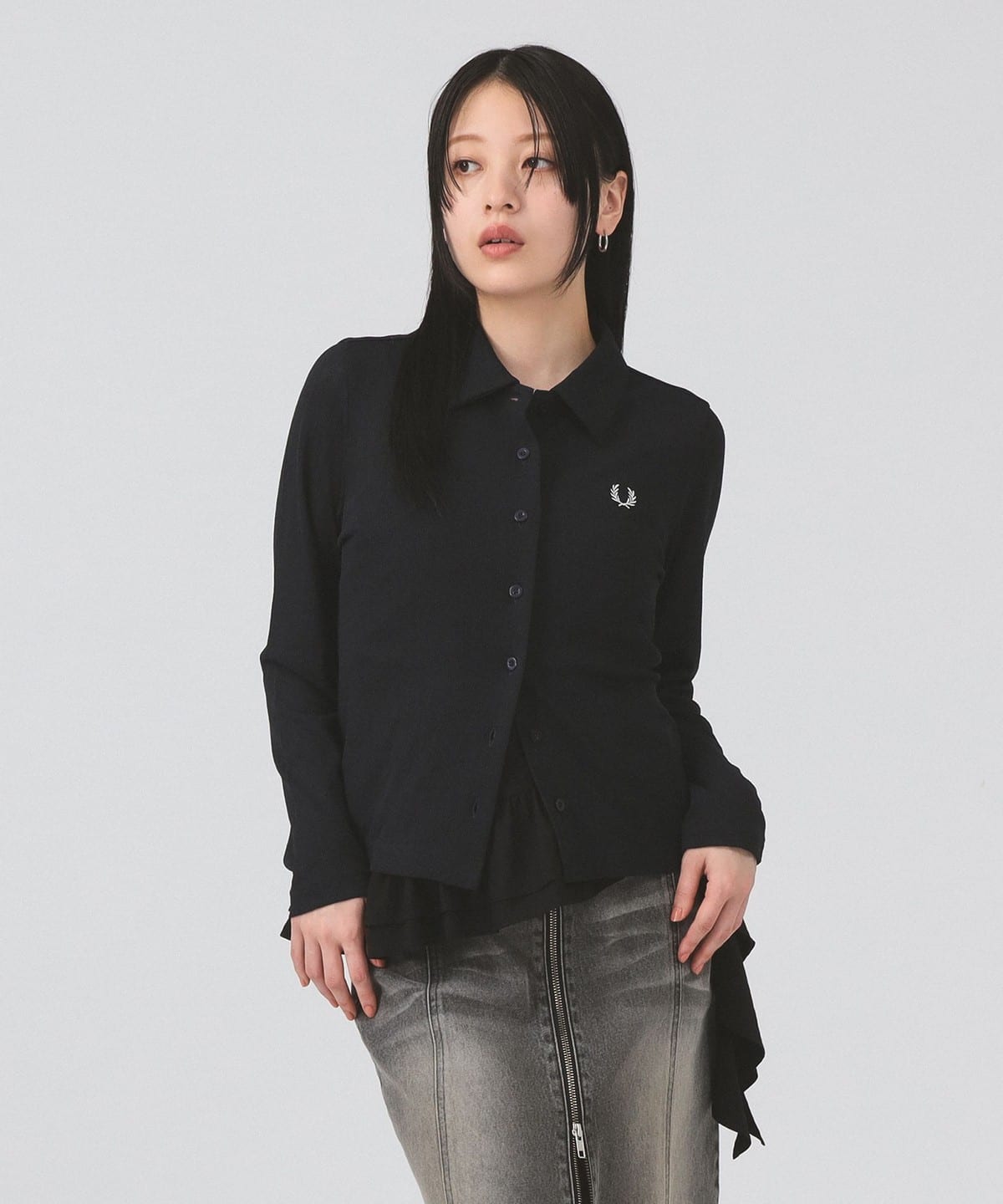 Ray BEAMS（レイ ビームス）【別注】FRED PERRY / ロングスリーブ