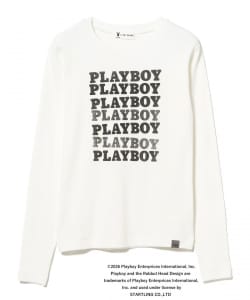 【別注】PLAY BOY / ロゴ ロングスリーブ Tシャツ