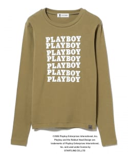 【別注】PLAY BOY / ロゴ ロングスリーブ Tシャツ