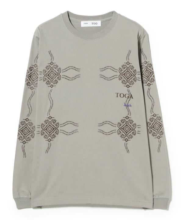 TOGA TOO / PRINT LONG SLEEVE T-SHIRT