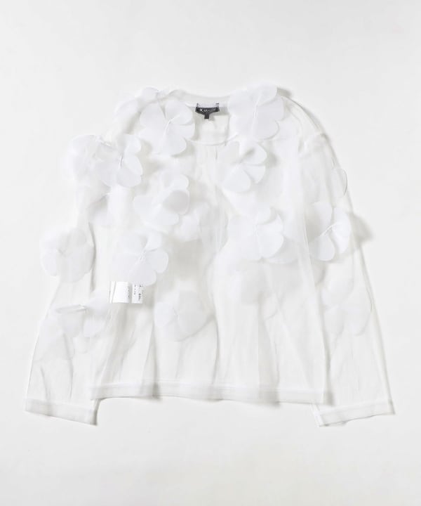MIYAO / Tulle Flower Long sleeve