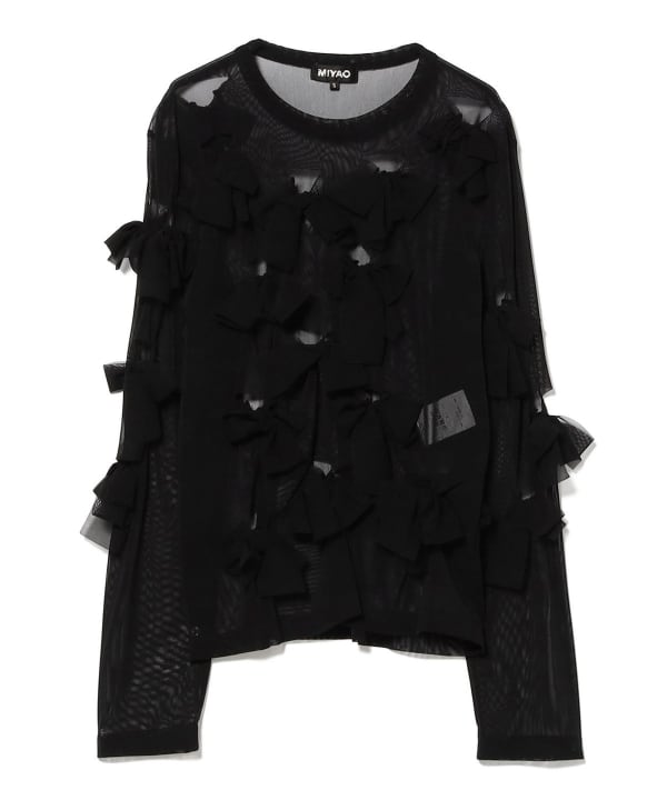 MIYAO / Tulle Ribbon Long Sleeve