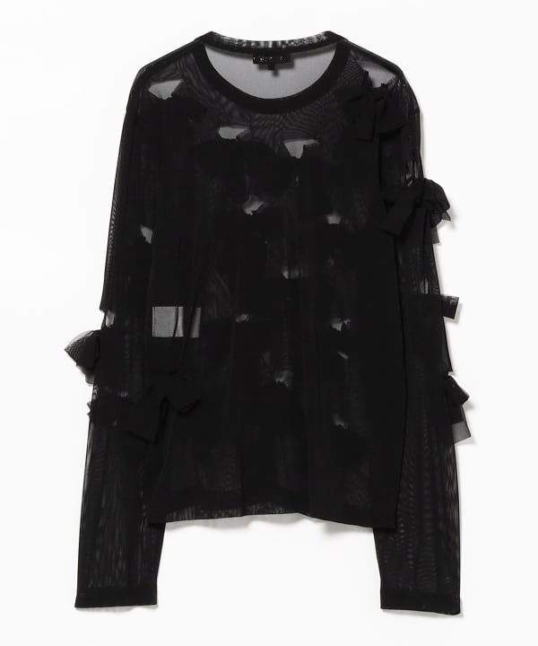 MIYAO / Tulle Ribbon Long Sleeve