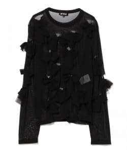 MIYAO / Tulle Ribbon Long Sleeve