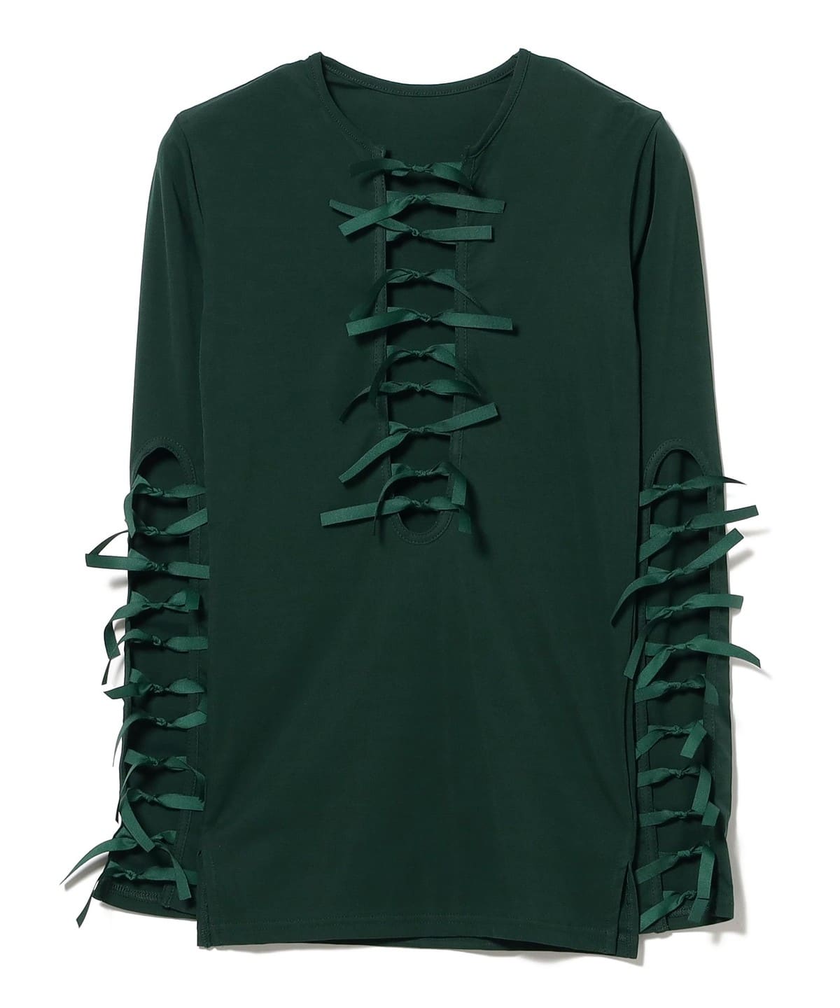 Ray BEAMS（レイ ビームス）FUMIE＝TANAKA / Ribbon Long T-shirt 26FW