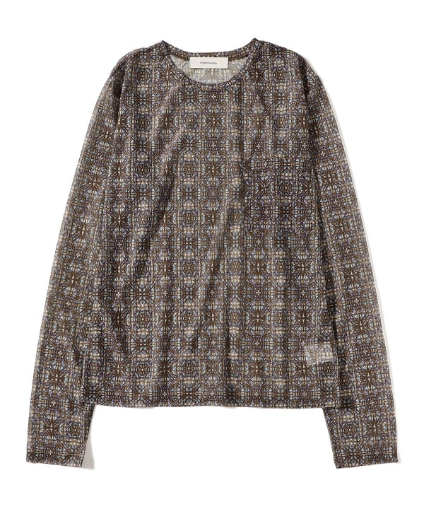 FUMIE=TANAKA / Sheer Print Long Tee