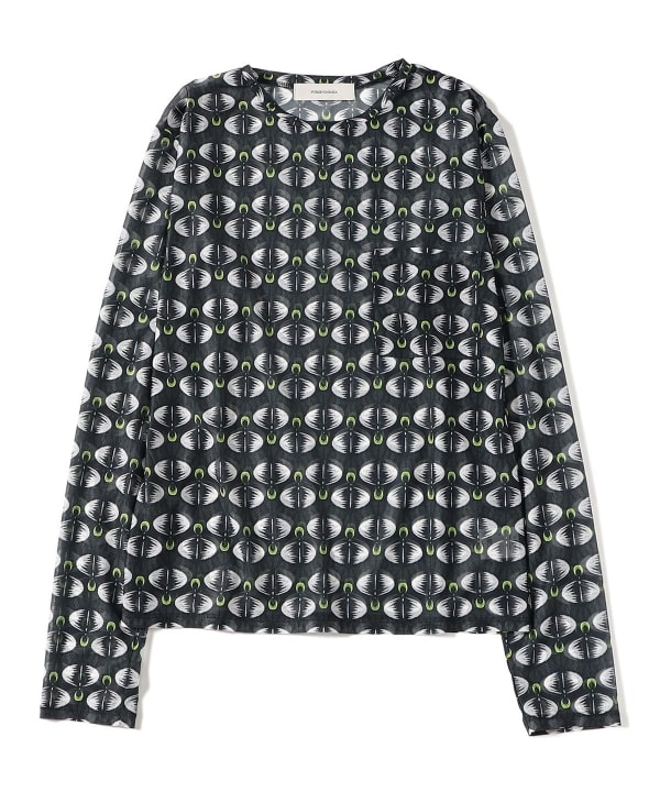 FUMIE=TANAKA / Sheer Print Long Tee
