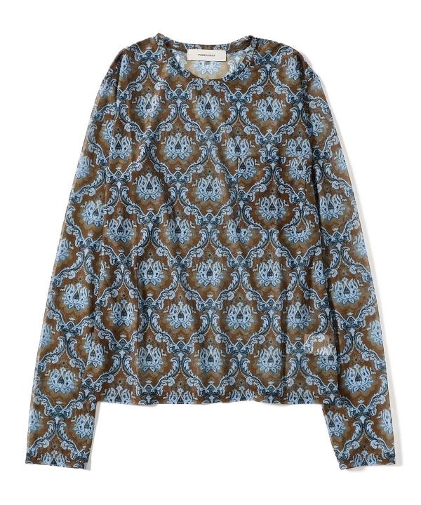FUMIE=TANAKA / Sheer Print Long Tee