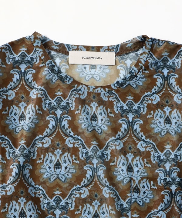 FUMIE=TANAKA / Sheer Print Long Tee