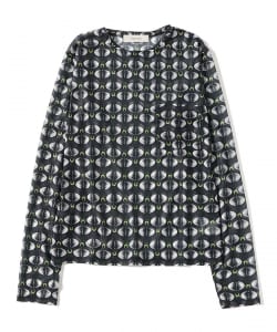 FUMIE=TANAKA / Sheer Print Long Tee