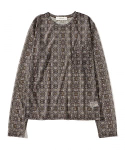 FUMIE=TANAKA / Sheer Print Long Tee