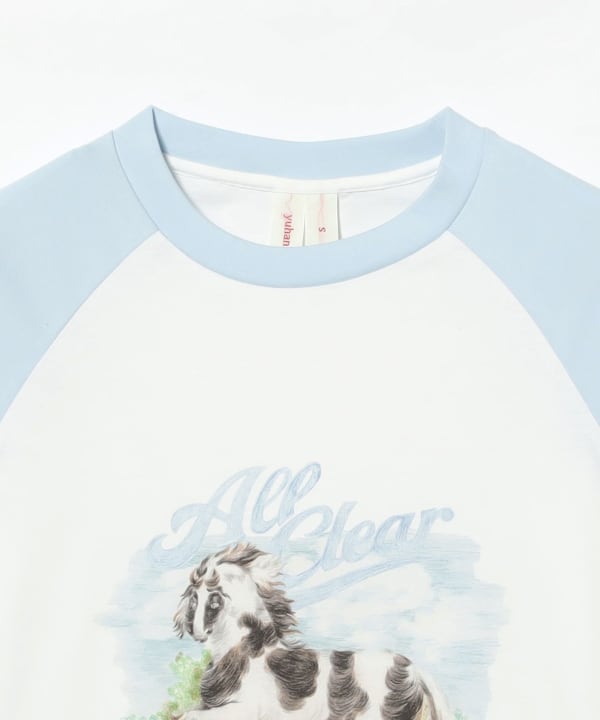 YUHAN WANG / Raglan Long Sleeve T-Shirt