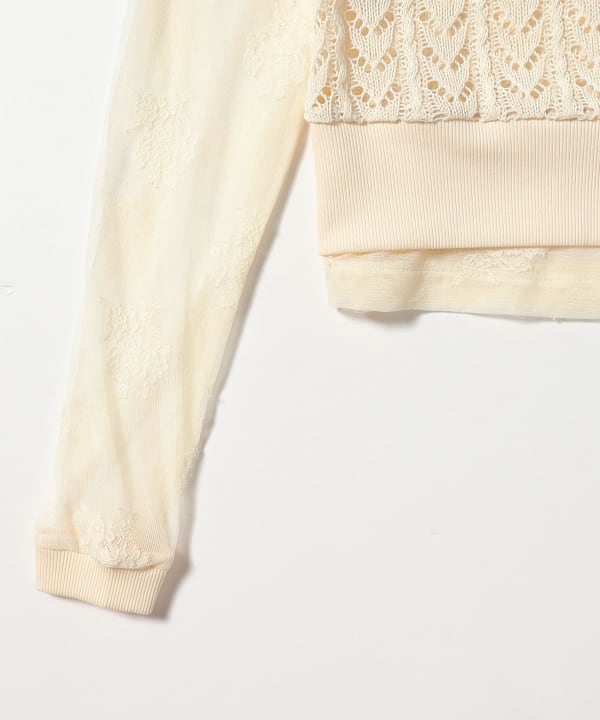 YUHAN WANG / Layered Lace Top
