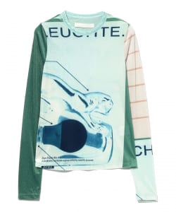 YOHEI OHNO / Graphic Mesh Velour Top