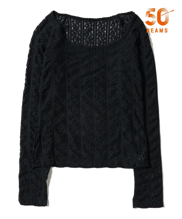【別注】cooomy. / Lace Long Sleeve T-shirt