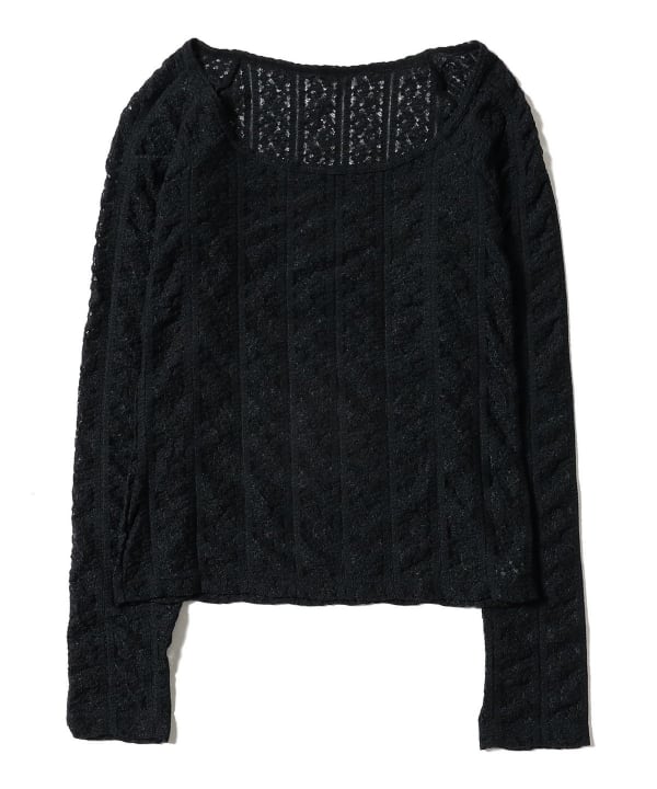 【別注】cooomy. / Lace Long Sleeve T-shirt