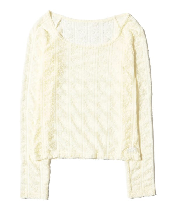 【別注】cooomy. / Lace Long Sleeve T-shirt