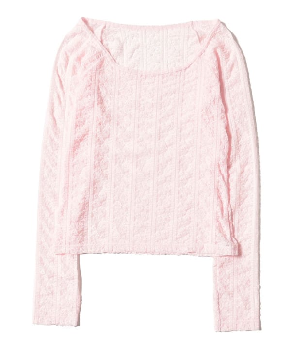 【別注】cooomy. / Lace Long Sleeve T-shirt