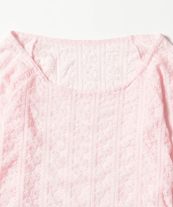 【別注】cooomy. / Lace Long Sleeve T-shirt