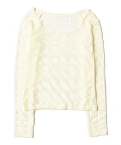 【別注】cooomy. / Lace Long Sleeve T-shirt