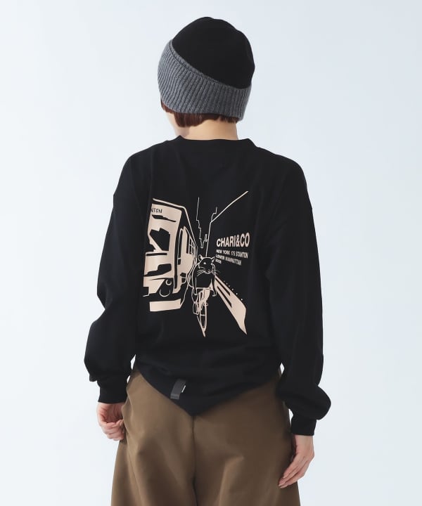 【別注】CHARI&CO × Ray BEAMS / 2ND AVE RUSH L/S TEE BEAMS STAFF：H164　Size：ONE SIZE