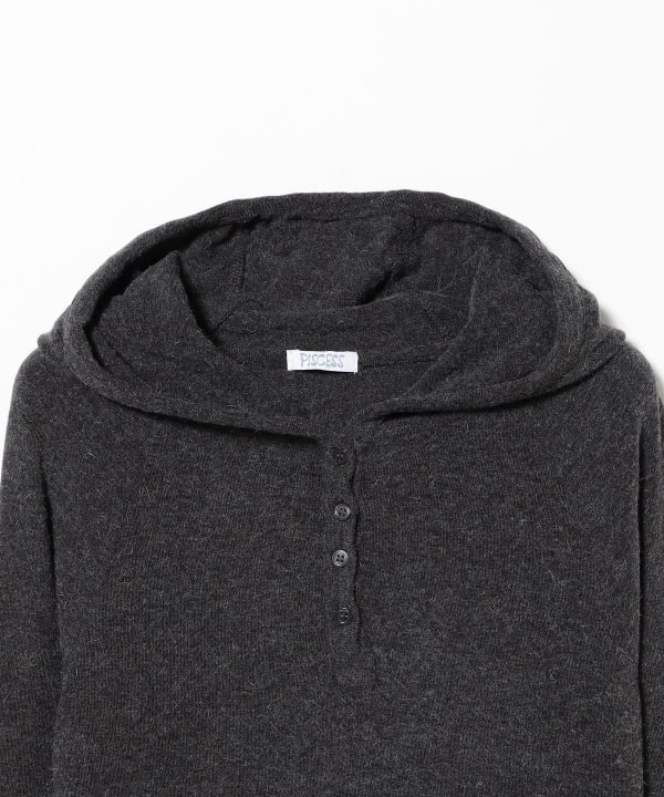 PISCESS / Button Up Slim Fit Hoodie