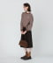 DEEP BROWN*ECRU
