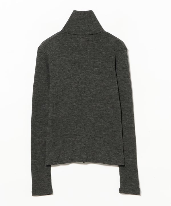 JOHN LAWRENCE SULLIVAN / WOOL JERSEY HI NECK TOP
