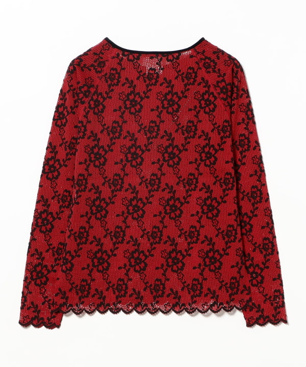RhodolirioN / Crew Neck Tee Flower Lace