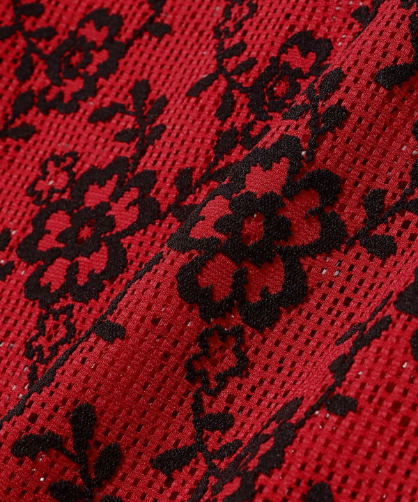 RhodolirioN / Crew Neck Tee Flower Lace